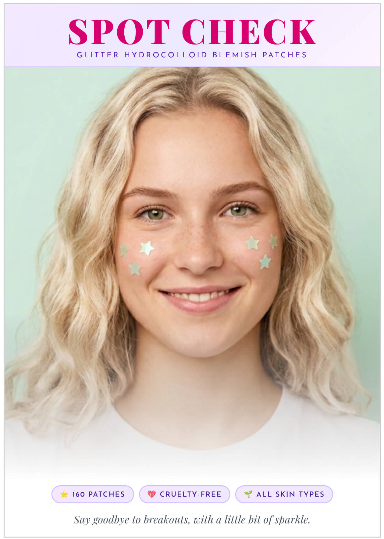 Spot Check Glitter Hydrocolloid Blemish Patches